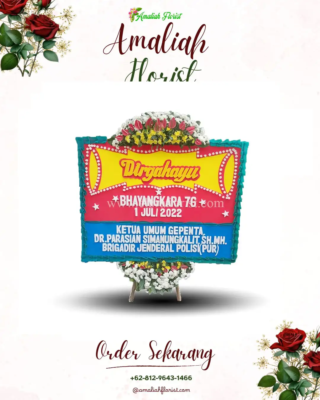 Papan Bunga HUT Ulang Tahun Tembokrejo
